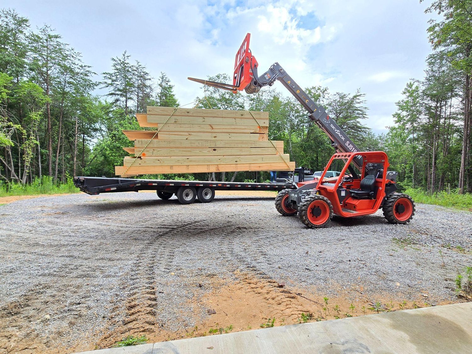Unload on site